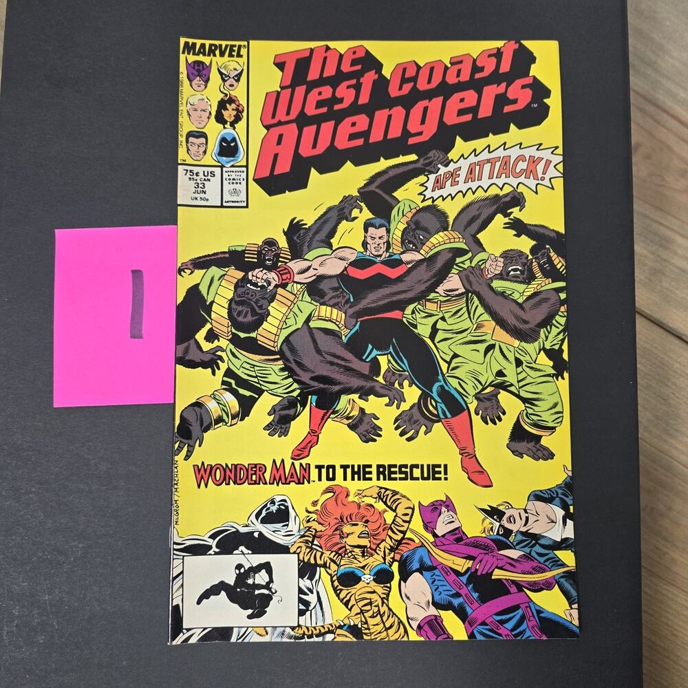 West Coast Avengers #33 1988 Ape Attack